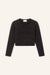 Langarmshirt Rim in Dunkelbraun Schwarz von vorne by VIVAL.STUDIO