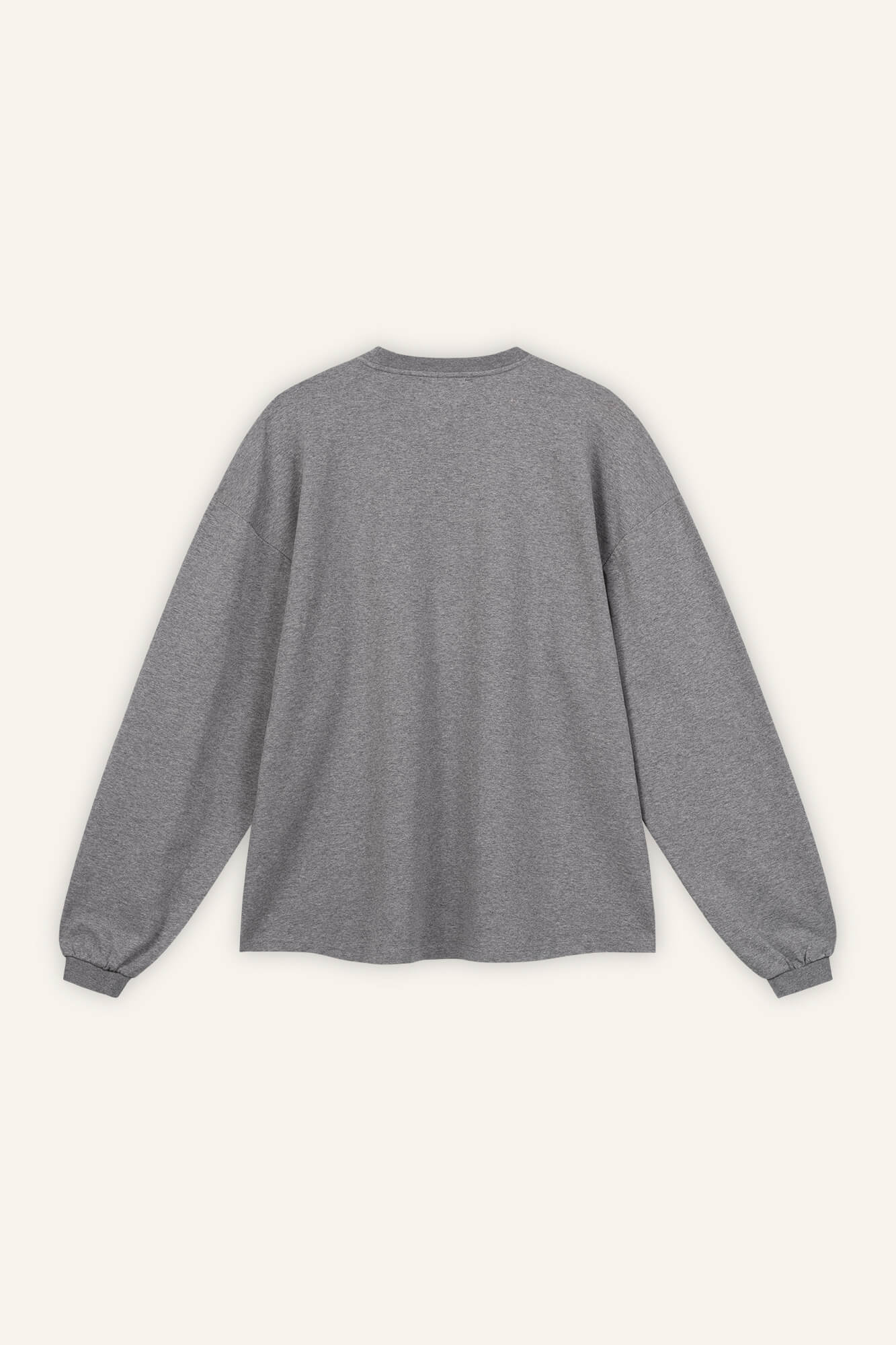 Langarmshirt Sue dunkelgrau melange back by VivalStudio