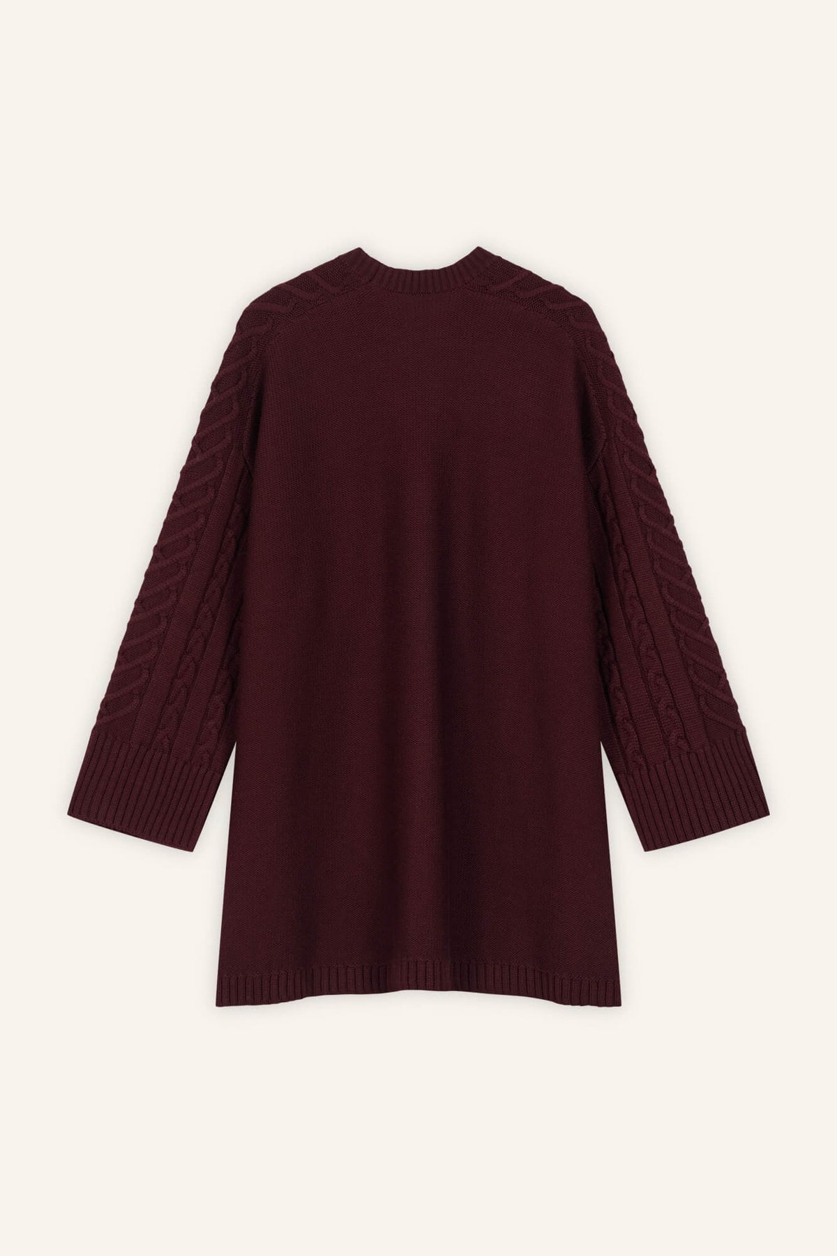 Minikleid Dolly in Burgundy von hinten by VIVAL.STUDIO