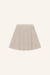 Minirock Eve in Beige Melange von vorne by VIVAL.STUDIO