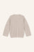 Pullover Eve in Beige Melange von hinten by VIVAL.STUDIO