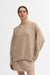 Pullover Eve in Beige Melange von vorne by VIVAL.STUDIO