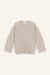 Pullover Eve in Beige Melange von vorne by VIVAL.STUDIO