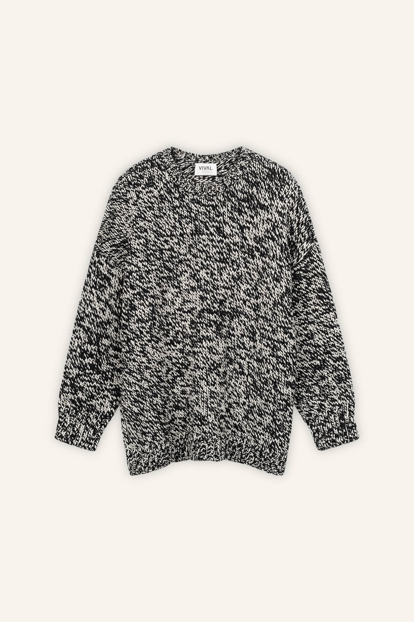 Pullover Tony schwarz weiss front by VivalStudio