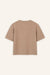 T-Shirt Lindsay in Camel von Hinten by VIVAL.STUDIO