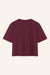 T-Shirt Lou in Burgundy von hinten by VIVAL.STUDIO