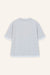 T-Shirt Loui in Hellgrau Melange von hinten by VIVAL.STUDIO
