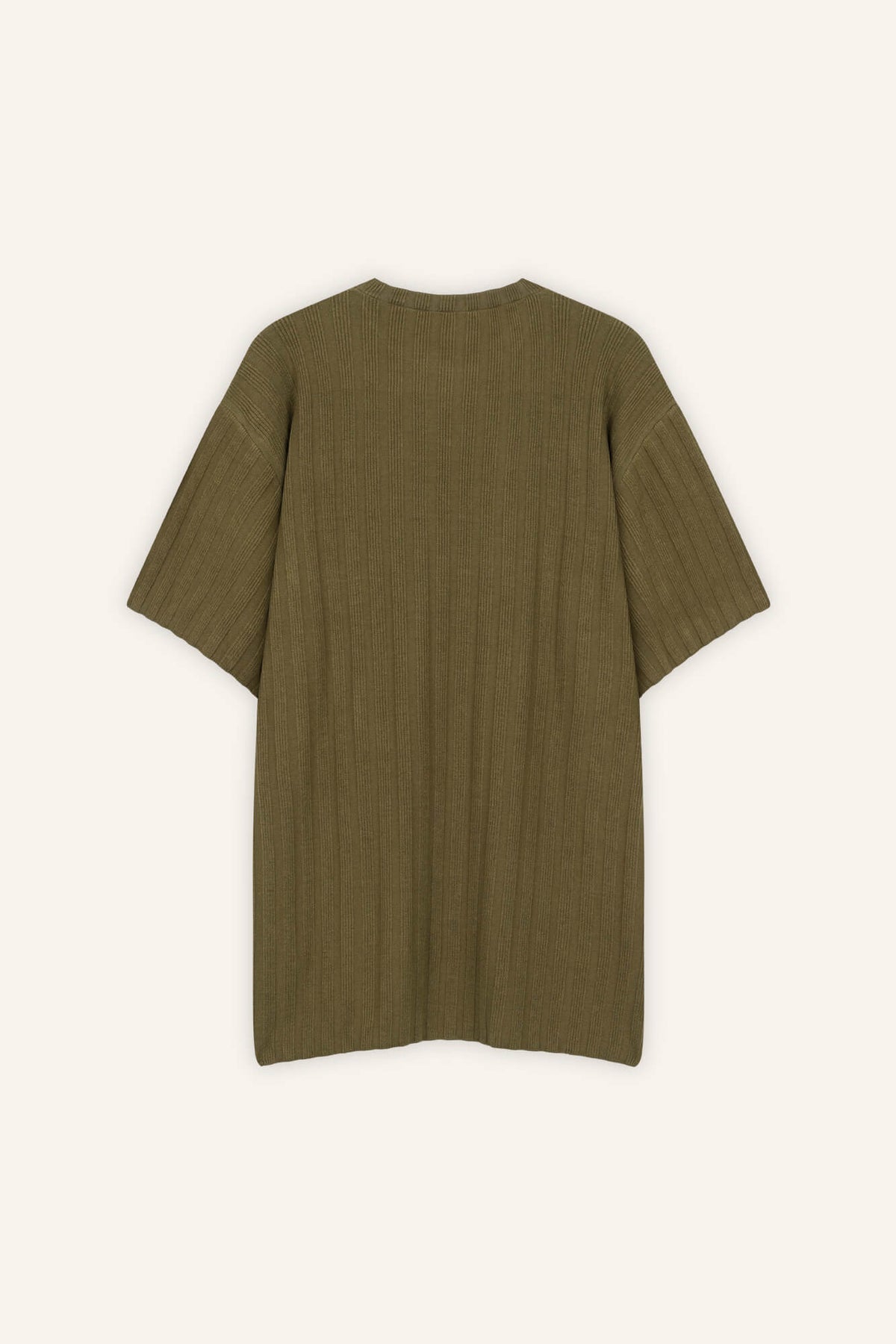 T-Shirt Romy in Mud von hinten by VIVAL.STUDIO