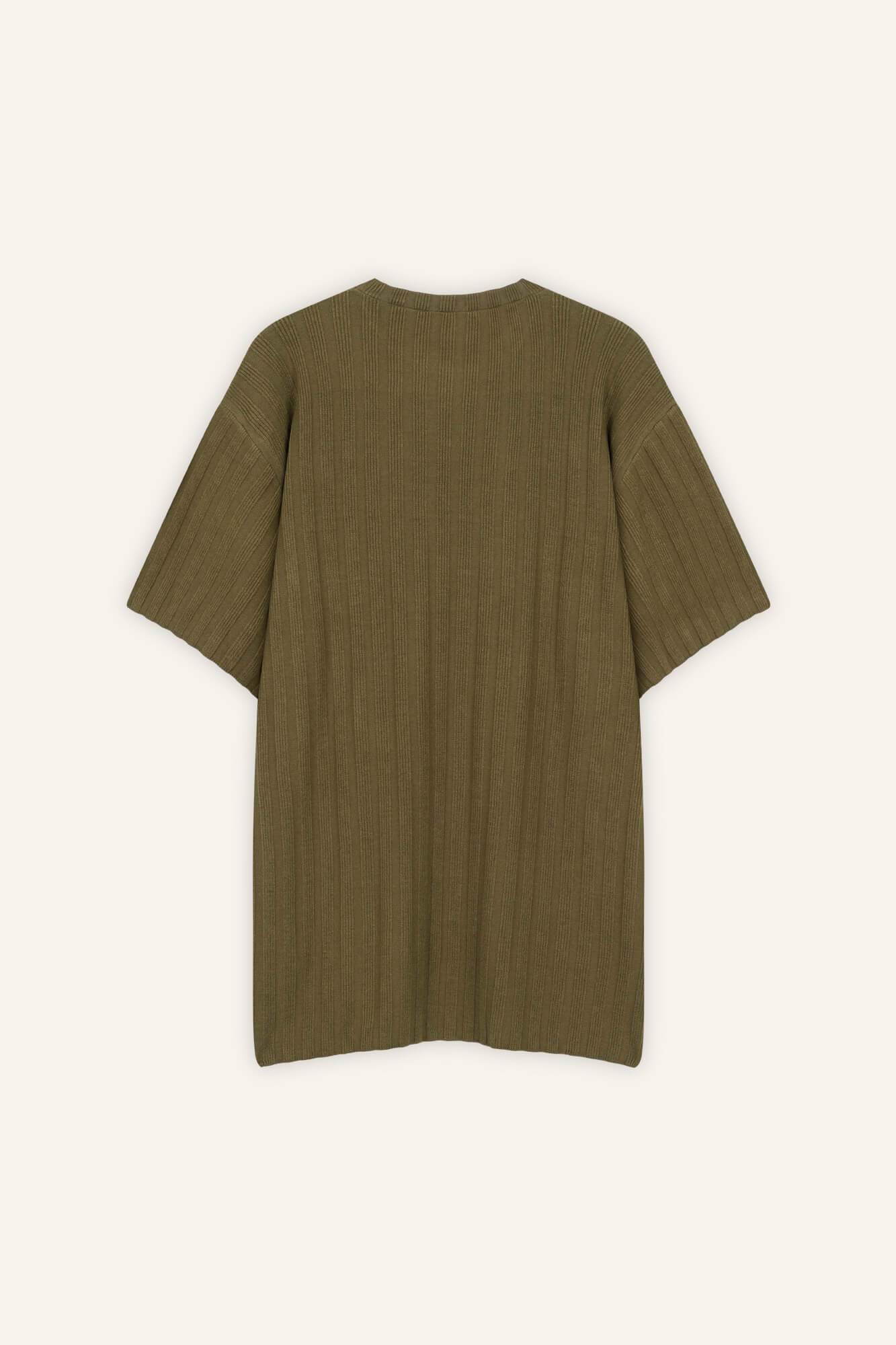T-Shirt Romy in Mud von hinten by VIVAL.STUDIO