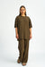 T-Shirt Romy in Mud von vorne by VIVAL.STUDIO