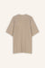 T-Shirt Romy in Oatmeal von hinten by VIVAL.STUDIO
