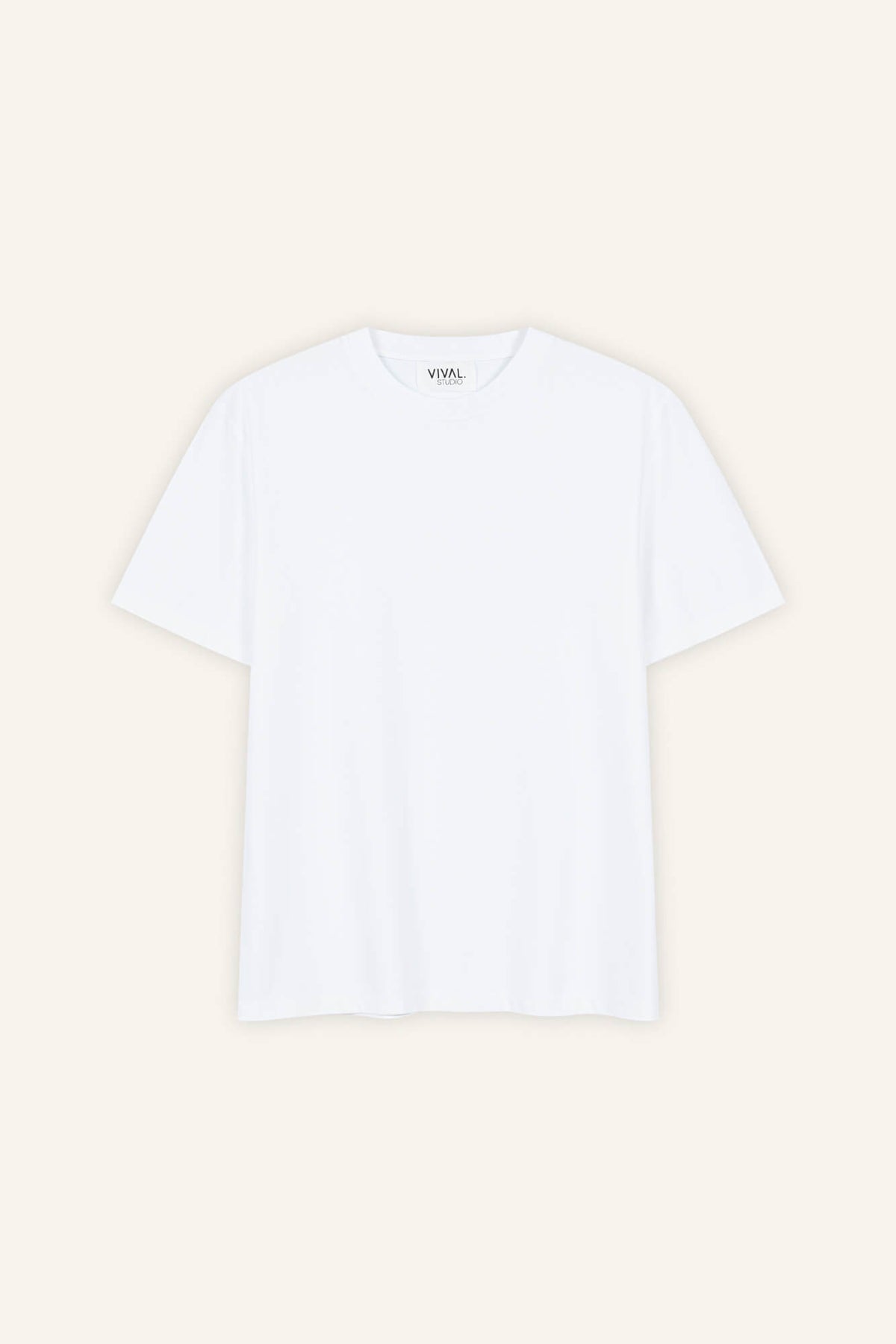 T-Shirt Zou in Weiß von vorne by VIVAL.STUDIO