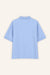 T-Shirt mit Polokragen Pat in Hellblau von hinten by VIVAL.STUDIO