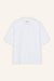 T-Shirt mit Polokragen Pat in Weiss von vorne by VIVAL.STUDIO