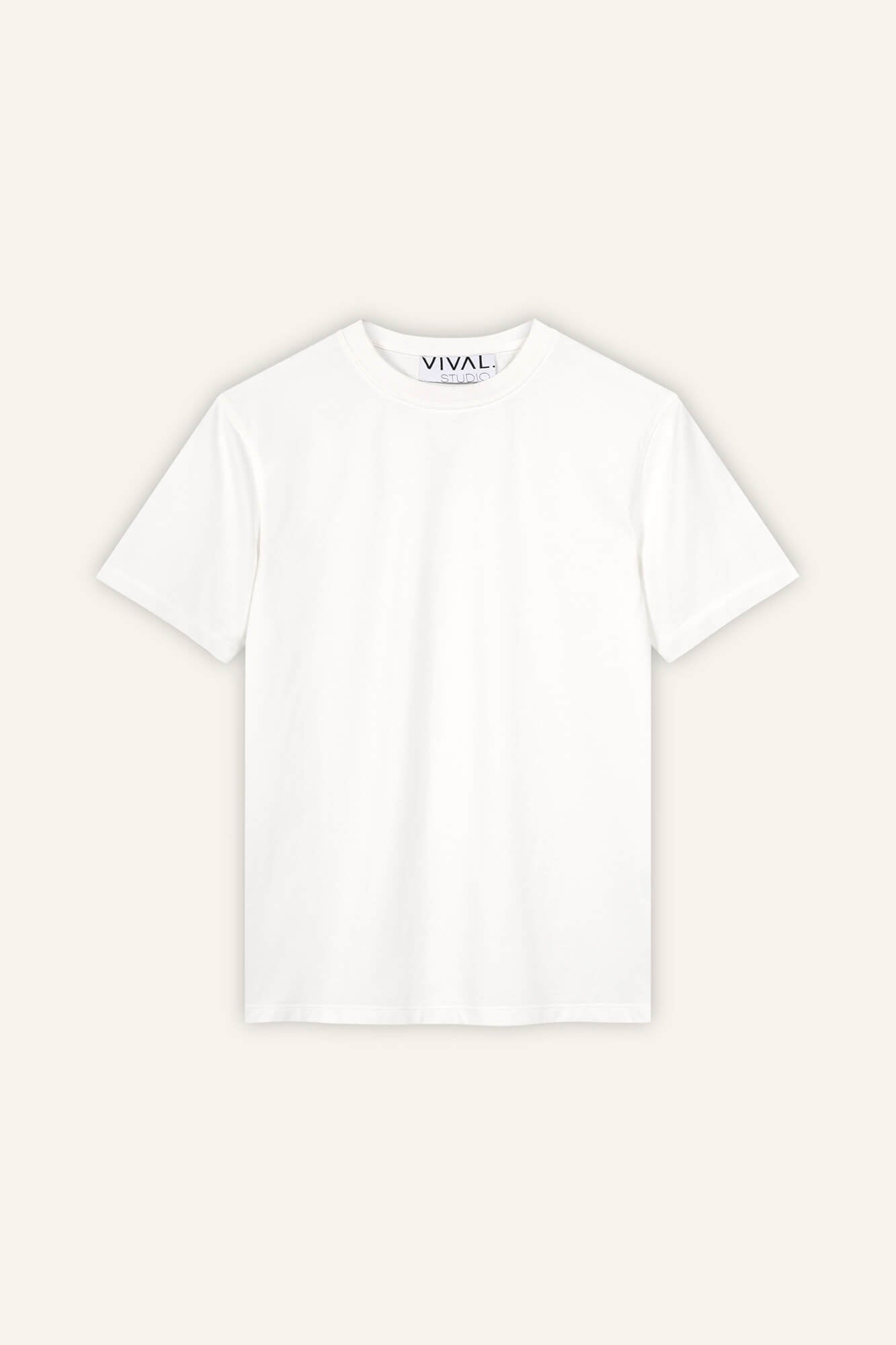 T-Shirt Zoey offwhite front by VivalStudio