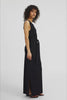 Kleid Rim in Schwarz von der Seite by VIVAL.STUDIO