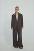 Blazer Livia in Dunkelbraun von vorne by VIVAL.STUDIO