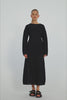 Kleid Clea in Schwarz von vorne by VIVAL.STUDIO
