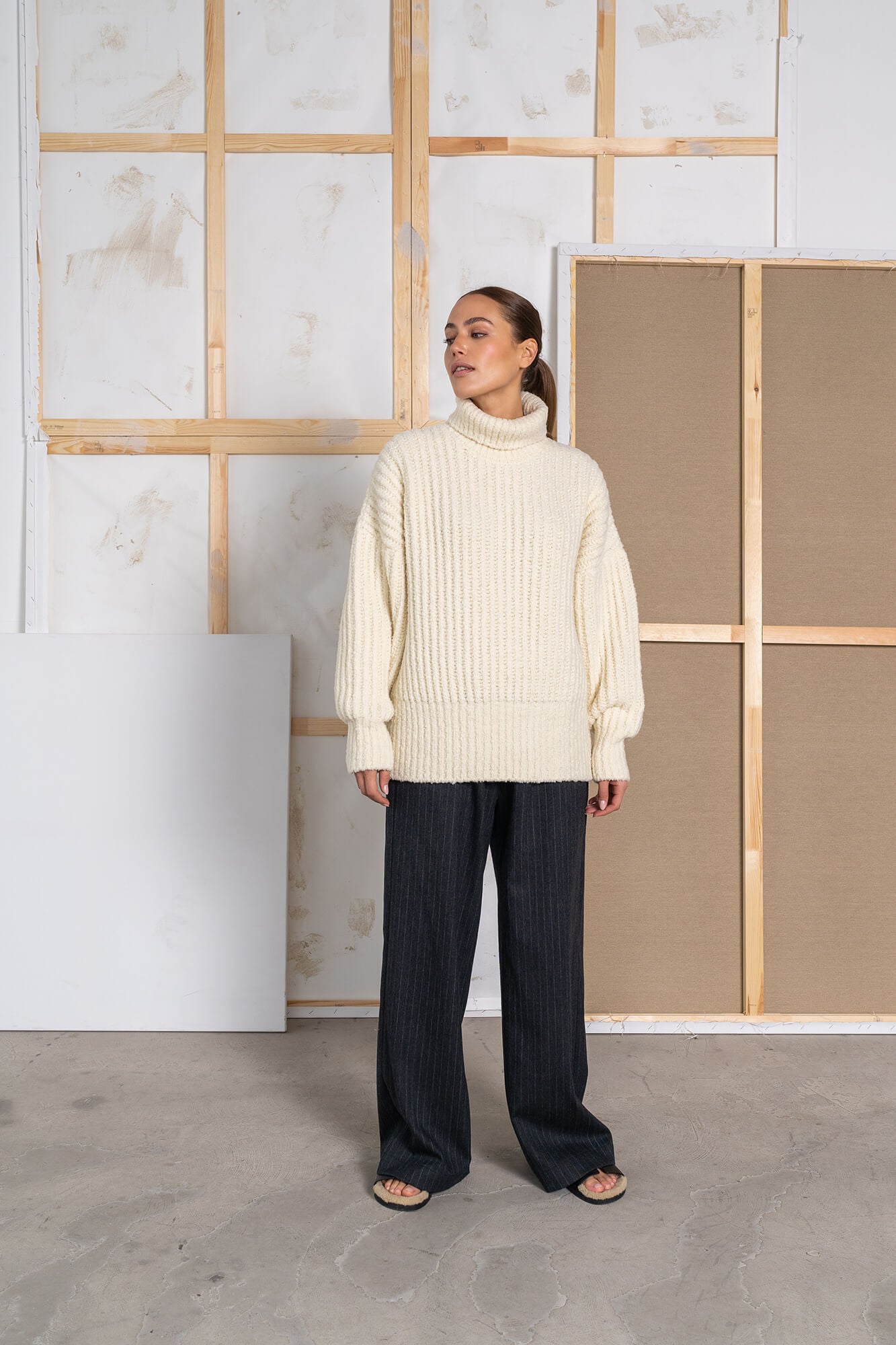 Pullover Lou in offwhite by VIVAL.STUDIO