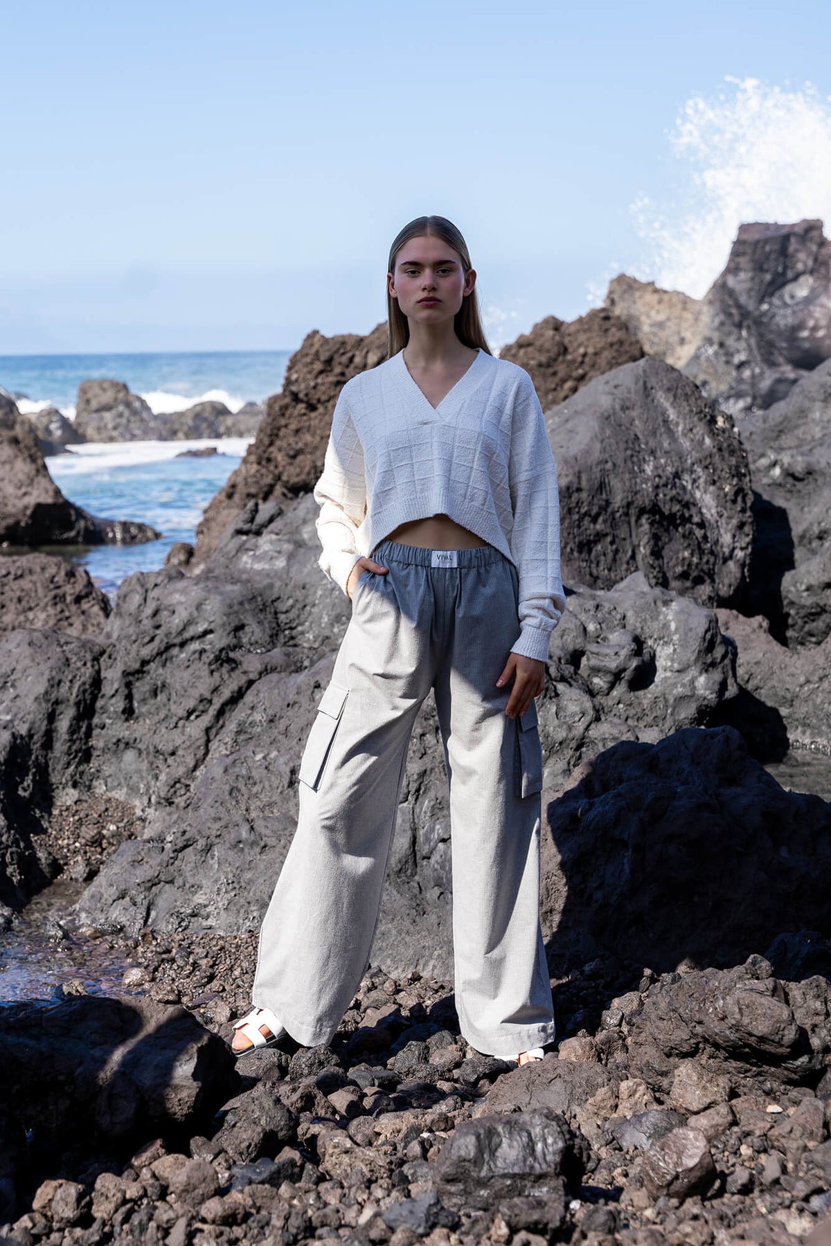 Pullover Lynn in offwhite by VIVAL.STUDIO